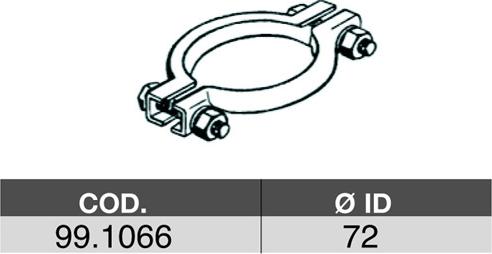 ASSO 99.1066 - Pipe Connector, exhaust system car-mod.net