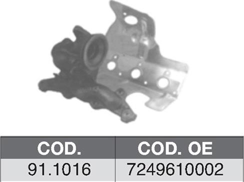 ASSO 91.1016 - Manifold, exhaust system car-mod.net