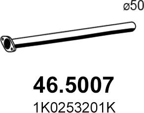 ASSO 46.5007 - Exhaust Pipe car-mod.net
