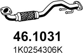 ASSO 46.1031 - Exhaust Pipe car-mod.net