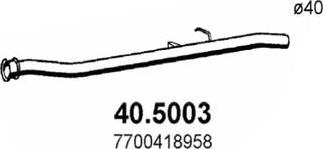 ASSO 40.5003 - Exhaust Pipe car-mod.net
