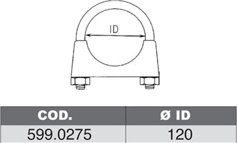 ASSO 599.0275 - Mounting Kit, silencer car-mod.net