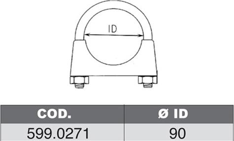 ASSO 599.0271 - Mounting Kit, silencer car-mod.net