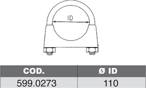 ASSO 599.0273 - Mounting Kit, silencer car-mod.net