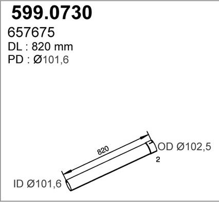 ASSO 599.0730 - Mounting Kit, silencer car-mod.net