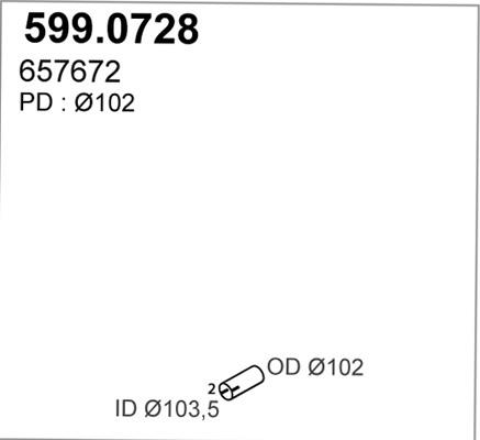 ASSO 599.0728 - Mounting Kit, silencer car-mod.net