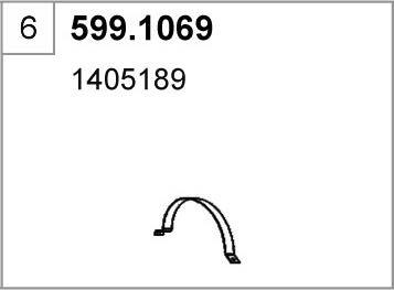 ASSO 599.1069 - Mounting Kit, silencer car-mod.net
