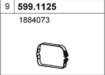 ASSO 599.1125 - Mounting Kit, silencer car-mod.net