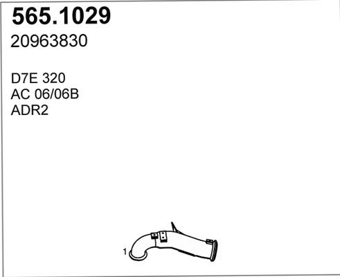 ASSO 565.1029 - Exhaust Pipe car-mod.net