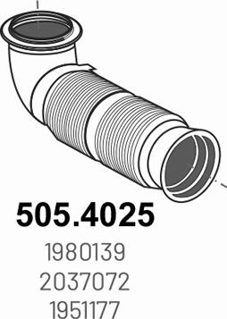 ASSO 505.4025 - Exhaust Pipe car-mod.net