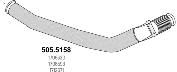ASSO 505.5158 - Exhaust Pipe car-mod.net