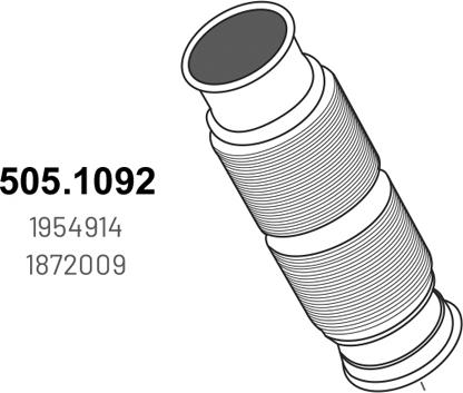 ASSO 505.1092 - Exhaust Pipe car-mod.net