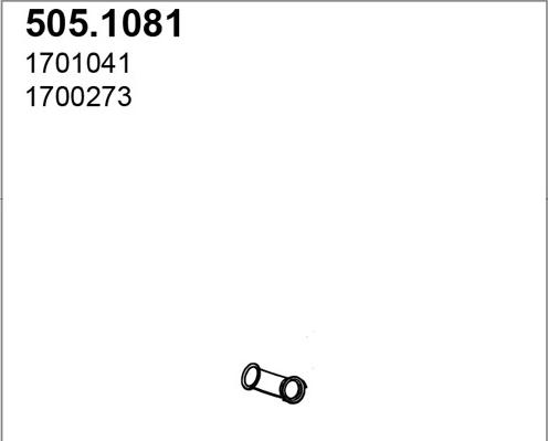 ASSO 505.1081 - Exhaust Pipe car-mod.net