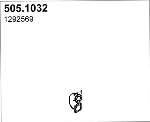 ASSO 505.1032 - Exhaust Pipe car-mod.net