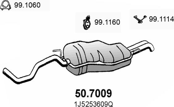 ASSO 50.7009 - End Silencer car-mod.net