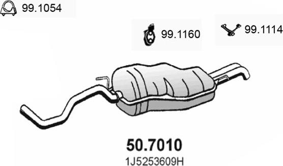 ASSO 50.7010 - End Silencer car-mod.net