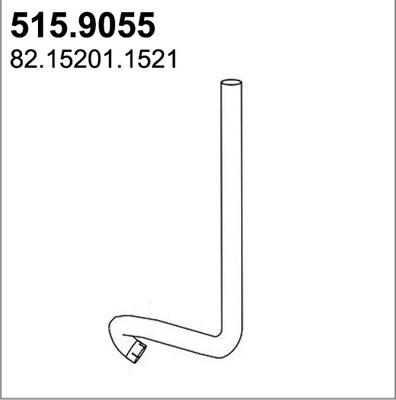 ASSO 515.9055 - Exhaust Pipe car-mod.net