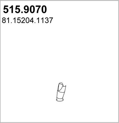 ASSO 515.9070 - Exhaust Pipe car-mod.net