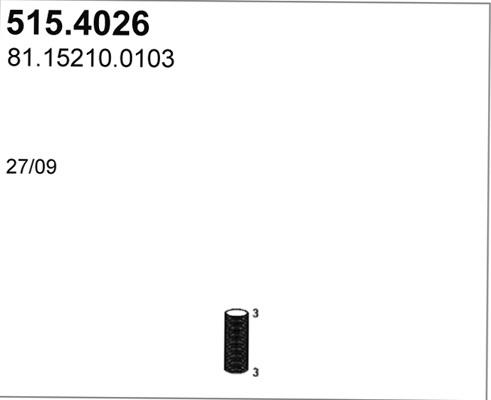 ASSO 515.4026 - Flex Hose, exhaust system car-mod.net