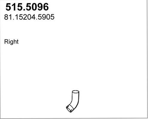 ASSO 515.5096 - Exhaust Pipe car-mod.net