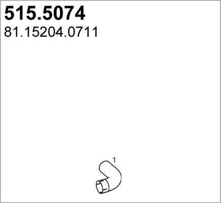 ASSO 515.5074 - Exhaust Pipe car-mod.net