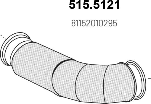 ASSO 515.5121 - Exhaust Pipe car-mod.net