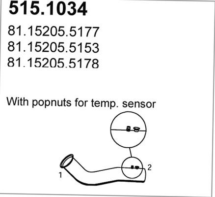 ASSO 515.1034 - Exhaust Pipe car-mod.net