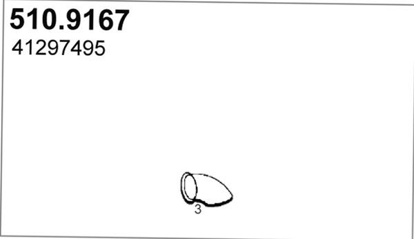 ASSO 510.9167 - Exhaust Pipe car-mod.net