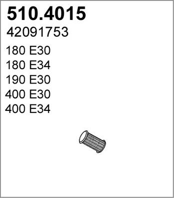 ASSO 510.4015 - Flex Hose, exhaust system car-mod.net