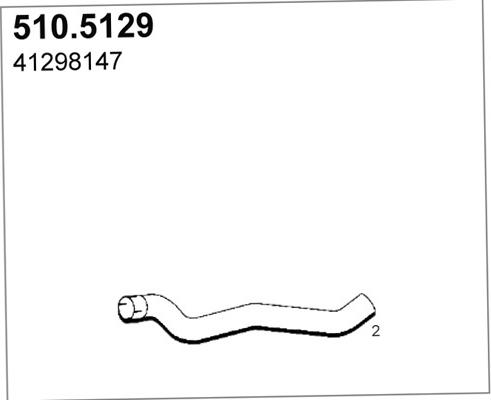 ASSO 510.5129 - Exhaust Pipe car-mod.net