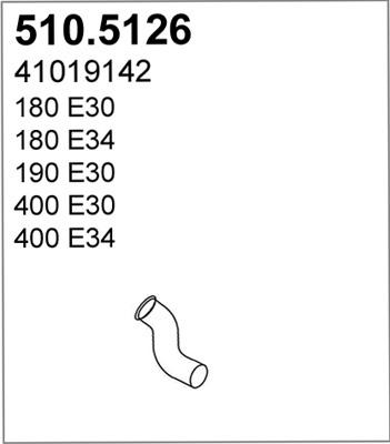 ASSO 510.5126 - Exhaust Pipe car-mod.net