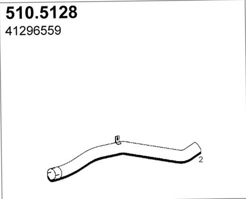 ASSO 510.5128 - Exhaust Pipe car-mod.net