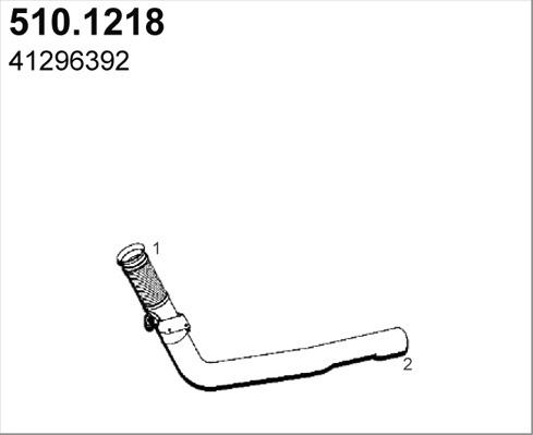 ASSO 510.1218 - Exhaust Pipe car-mod.net