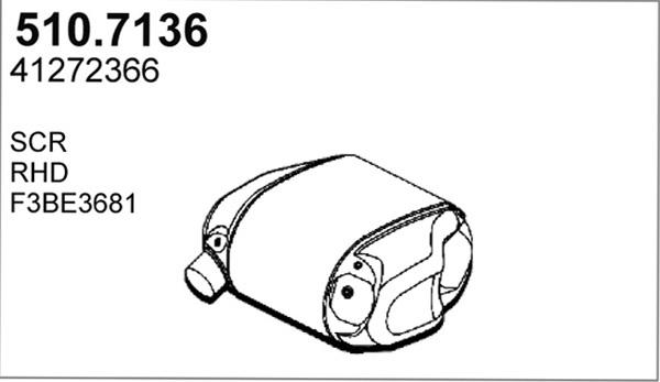 ASSO 510.7136 - Middle / End Silencer car-mod.net