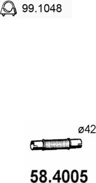 ASSO 58.4005 - Exhaust Pipe car-mod.net