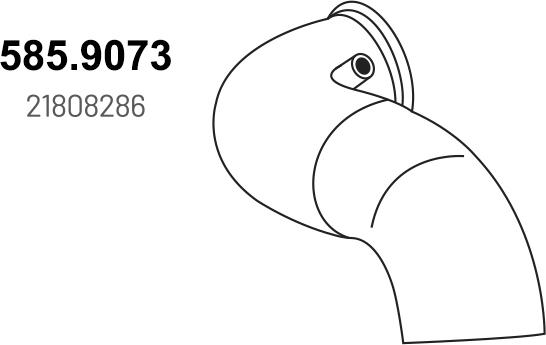 ASSO 585.9073 - Exhaust Pipe car-mod.net