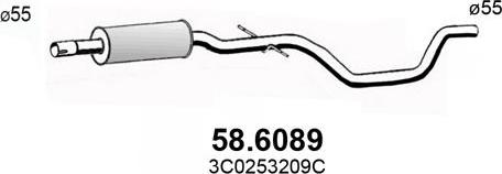 ASSO 58.6089 - Middle Silencer car-mod.net