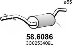 ASSO 58.6086 - Middle Silencer car-mod.net