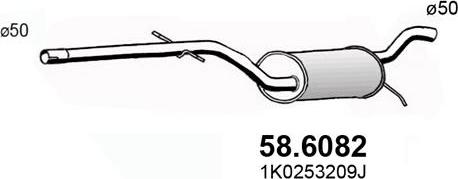 ASSO 58.6082 - Middle Silencer car-mod.net