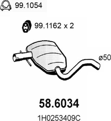 ASSO 58.6034 - Middle Silencer car-mod.net