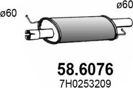 ASSO 58.6076 - Middle Silencer car-mod.net