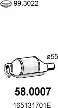 ASSO 58.0007 - Catalytic Converter car-mod.net
