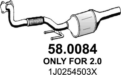 ASSO 58.0084 - Catalytic Converter car-mod.net