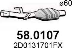 ASSO 58.0107 - Catalytic Converter car-mod.net