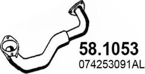 ASSO 58.1053 - Exhaust Pipe car-mod.net