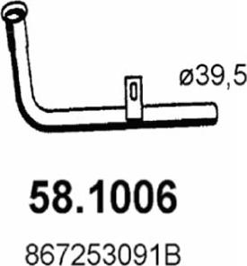 ASSO 58.1006 - Exhaust Pipe car-mod.net
