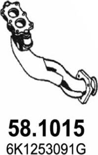ASSO 58.1015 - Exhaust Pipe car-mod.net