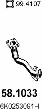 ASSO 58.1033 - Exhaust Pipe car-mod.net