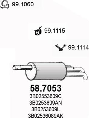 ASSO 58.7053 - End Silencer car-mod.net