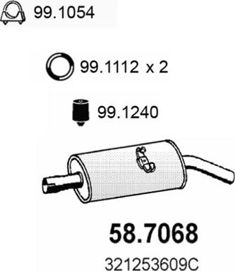 ASSO 58.7068 - End Silencer car-mod.net
